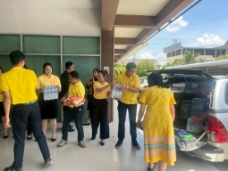 พิธีเจริญพระพุทธมนต์และทำบุญตักบาตรถวายพระราชกุศล เนื่องในโอกาสวันเฉลิมพระชนมพรรษา พระบาทสมเด็จพระเจ้าอยู่หัว 28 กรกฎาคม 2568